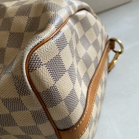 LOUIS VUTTON SPEEDY BANDOULIERE AZUR 30STRAP 🔐 WITH DUST BAG & MATCH WALLET - Picture 14 of 14